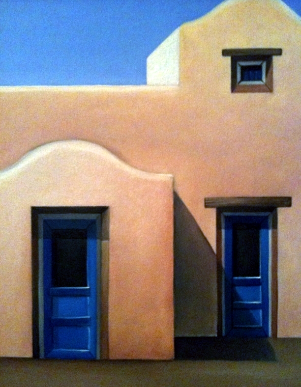 Two Blue Doors